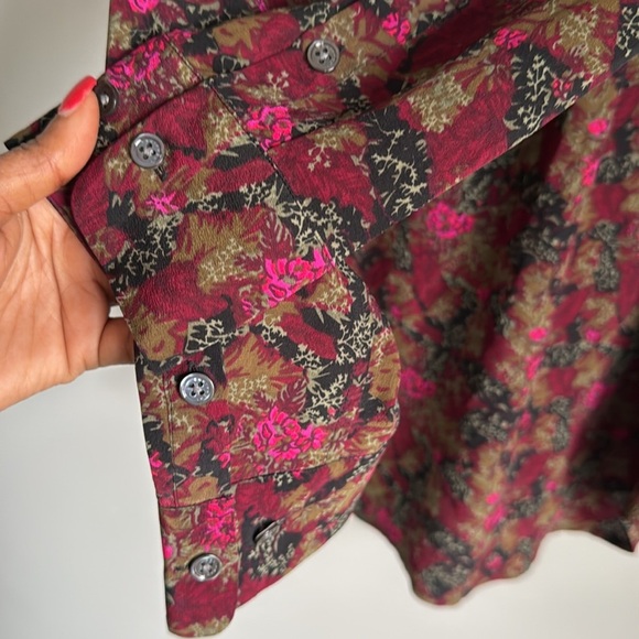 Equipment Slim Floral Signature Silk Shirt Small - Picture 10 of 12